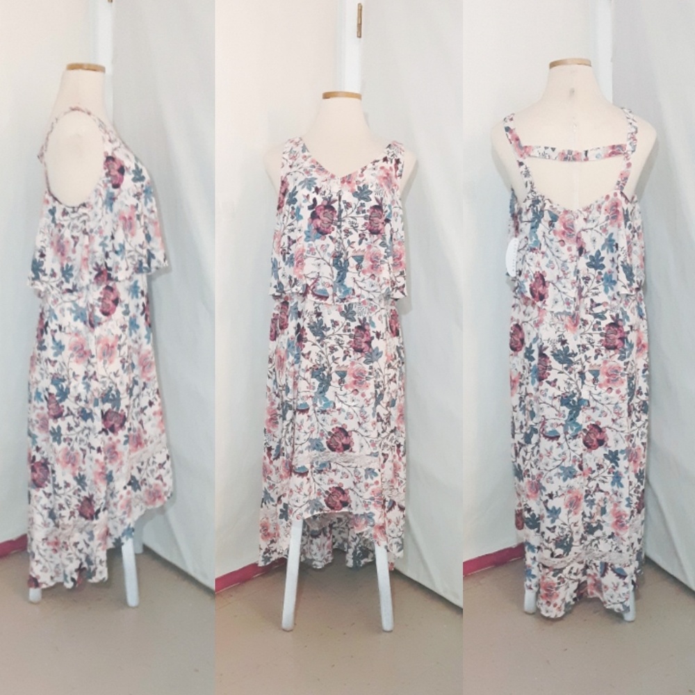 Boutique + Floral Print Dress
